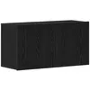 Image de vidaXL Meuble TV Chêne Noir 80x30x41 cm Bois d'ingénierie