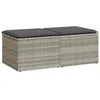 Image de vidaXL Salon de Jardin 2 pcs avec Coussins Gris Clair polyrotin Acacia, Ensemble de canapés d'extérieur, Salon de Jardin, Ensemble de canapés en résine tressée