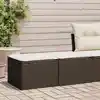 Image de vidaXL Salon de jardin avec coussins 2pcs marron résine tressée acacia