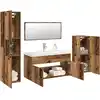 Image de vidaXL Ensemble de meubles salle de bain 5 pcs bois d'ingénierie