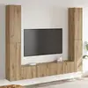 Image de vidaXL Meubles TV muraux 6 pcs chêne artisanal bois d'ingénierie