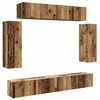 Image de vidaXL Ensemble de Meuble TV Mural 6 pcs Vieux Bois Bois d'ingénierie
