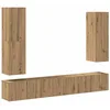 Image de vidaXL Ensemble de Meuble TV Mural 4 pcs chêne Artisanal, Meuble TV, Meuble multimédia, Console TV, Meuble HiFi, Centre de Divertissement