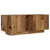 Image de vidaXL Table de Chevet Vieux Bois 100x35x40 cm Bois d'ingénierie, Table de Nuit, Table d'appoint pour Chambre à Coucher, Meuble de Chambre à Coucher