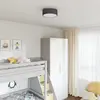 Image de vidaXL Lampe de plafond Noir 30 x 30 x 13,5 cm tissu