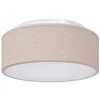 Image de Plafonniers avec abat jour étoilé taupe Ø 30 cm tissu E27