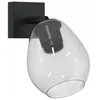 Image de vidaXL Spot de Plafond Noir 13 x 13 x 26 cm Verre et métal, Éclairage Salon, Spots au Plafond Modernes, lumières d'ambiance, réglables pour déco contemporaine