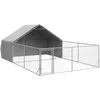 Image de vidaXL Niche d'extérieur pour Chien enclos 6x3x1,9 m Acier galvanisé, Cage de Chien d'extérieur, Grande Cage de Chien, Niche de Chien Couverte
