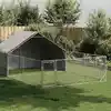 Image de vidaXL Niche d'extérieur pour chien enclos 6x3x1,9 m acier galvanisé