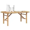 Image de vidaXL Table Basse Marron 90 x 50 x 43 cm Bambou, Table Basse en Bambou Moderne, Surface Pratique, Accent pour Le Salon, Usage Quotidien, déco Minimaliste