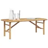 Image de vidaXL Table Basse Marron 110 x 50 x 43 cm Bambou, Table Basse en Bambou Moderne, Surface Pratique, Accent pour Le Salon, Usage Quotidien, déco Minimaliste