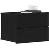 Image de vidaXL Cabinet de Chevet avec tiroir 2 pcs Chêne Noir 40 x 30 x 30 cm, Table de Nuit, Armoire Rustique de Rangement, Organisateur déco, Gain de Place pour Petits espaces
