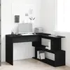 Image de vidaXL Bureau Chêne noir 200 x 50 x 76 cm Bois d'ingénierie