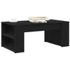 Image de vidaXL Table Basse Chêne Noir 102 x 55 x 42 cm Bois d'ingénierie, Table Basse Moderne, en Bois Composite, Pratique pièce Centrale, mobilier Minimaliste pour la Vie Quotidienne