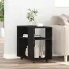Image de vidaXL Table d'appoint en chêne noir 70 x 35 x 60 cm Bois d'ingénierie