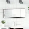 Image de vidaXL Miroir de salle de bain LED Chêne noir 100 x 8,5 x 37 cm Verre