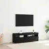 Image de vidaXL Meuble TV Chêne noir 120 x 35 x 40 cm Bois d'ingénierie