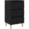 Image de vidaXL Cabinet de Chevet Chêne Noir 40 x 35 x 69 cm Bois d'ingénierie, Rangement de Chambre, Placard Compact, Table de Nuit Robuste, Table de Chevet Pratique pour Vos Essentiels.