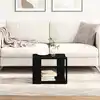 Image de vidaXL Table basse Chêne noir 40 x 40 x 30 cm Bois d'ingénierie