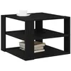 Image de vidaXL Table Basse Chêne Noir 58 x 58 x 40 cm Bois d'ingénierie, Table Basse pour Salon, Design Moderne, Bois Dessus Résistant, Élégante et Fonctionnelle