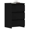 Image de vidaXL Cabinet de Chevet 2 pcs Chêne Noir 40 x 35 x 62,5 cm, Tables de Nuit élégantes, Meuble Moderne, Table de Chevet Robuste, Rangement Rectangle, décor Minimaliste