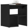 Image de vidaXL Cabinet de Chevet Chêne Noir 40 x 30 x 40 cm Bois d'ingénierie, Table de Nuit Rustique, Meuble de Rangement Compact, Table en Bois, Organisateur Pratique pour Chambre