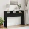 Image de vidaXL Table console Chêne noir 105 x 30 x 80 cm Bois d'ingénierie