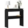 Image de vidaXL Table Console Chêne Noir 80 x 30 x 80 cm Bois d'ingénierie