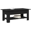 Image de vidaXL Table Basse Chêne Noir 102 x 55 x 42 cm Bois d'ingénierie