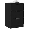Image de vidaXL Cabinet de Chevet Chêne Noir 40 x 65 x 65 cm Bois d'ingénierie, Une Table de Nuit Rustique, Meuble stylé pour Chambre, rangements pour Vos Affaires, Design Pratique