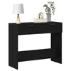 Image de vidaXL Table Console Chêne Noir 30 x 36 x 75 cm Bois d'ingénierie