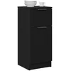 Image de vidaXL Buffet Chêne Noir 30 x 30 x 70 cm Bois d'ingénierie
