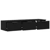Image de vidaXL Meuble Mural Chêne Noir 102 x 30 x 20 cm Bois d'ingénierie