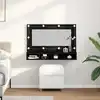 Image de vidaXL Armoire Miroir Chêne noir 90 x 31,5 x 62 cm Bois d'ingénierie