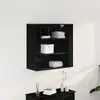 Image de vidaXL Meuble mural Chêne noir 80 x 33 x 80 cm Bois d'ingénierie