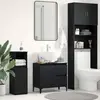 Image de vidaXL Cabinet de salle de bain avec tiroir Chêne noir 65 x 33 x 60 cm