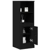 Image de vidaXL Highboard Chêne Noir 36 x 35,5 x 103,5 cm Bois d'ingénierie, Buffet en chêne rectangulaire, Rangement Moderne, Beau Meuble, Armoire élégante pour Salle à Manger