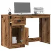 Image de vidaXL Bureau Bois Ancien 50 x 115 x 75 cm Bois d'ingénierie, Bureau à Domicile, Table rectangulaire, mobilier en Bois, Espace de Travail Durable avec Rangement utile.