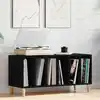 Image de vidaXL Meuble à vinyles Chêne noir 100 x 38 x 48 cm Bois d'ingénierie