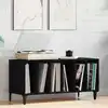 Image de vidaXL Meuble à vinyles Chêne noir 100 x 38 x 48 cm Bois d'ingénierie