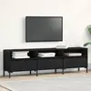 Image de vidaXL Meuble TV Chêne noir 150 x 30 x 44,5 cm Bois d'ingénierie