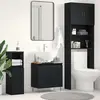 Image de vidaXL Meuble de Lavabo de Salle de Bain Chêne noir 58 x 33 x 60 cm