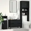 Image de vidaXL Cabinet de salle de bain avec tiroir Chêne noir 80 x 33 x 60 cm