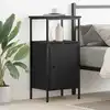 Image de vidaXL Cabinet de chevet Chêne noir 41 x 31 x 80 cm Bois d'ingénierie