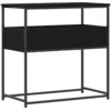 Image de vidaXL Table Console Chêne Noir 75 x 40 x 75 cm Bois d'ingénierie, Table Console Moderne pour Couloir, en Bois étroit, Surface de Rangement, Style Minimaliste, Robuste