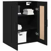 Image de vidaXL Meuble Mural Chêne Noir 69,5 x 34 x 90 cm Bois d'ingénierie, Meuble de Salon, Rangement Mural Moderne, mobilier rectangulaire, unité Pratique pour Gagner de l'espace