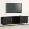 Image de vidaXL Ensemble meuble TV Montage mural Chêne noir 150 x 30 x 50 cm
