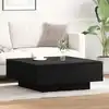 Image de vidaXL Table basse Chêne noir 80 x 80 x 31 cm