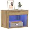 Image de vidaXL Ensemble Meuble TV 2 pcs Chêne Artisanal 40 x 30 x 30 cm, Centre de Divertissement Moderne, Meuble Mural élégant, Console Pratique, Solution de Rangement, éclairage LED