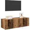 Image de vidaXL Meuble TV Mural 2 pcs Bois Ancien 100 x 35 x 31 cm, Salon Moderne, Meuble Mural rectangulaire, étagère TV élégante, Bois d'ingénierie, Rangement Dynamique
